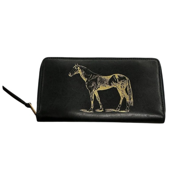 Celine Handbags - Celine Dark Navy Zip Around Wallet